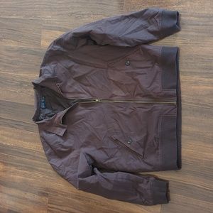 Brown Bomber-style Jacket - Large